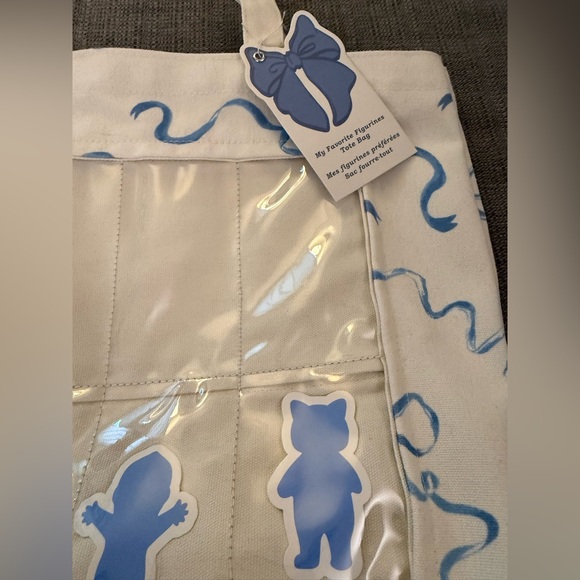 Urban Outfitters My Favorite Figurines Bow Pattern Tote Bag - Picture 2 of 4